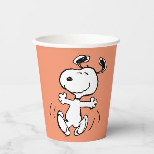 Gobelets En Papier cacahuètes Une Danse Heureuse Snoopy