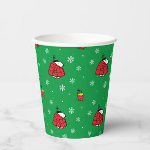 Gobelets En Papier cacahuètes Veste Snoopy Red Puffer