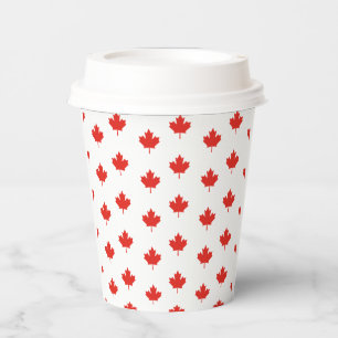Gobelets En Papier Cadeau de la fête du Canada Maple Leaf Jour 1 juil