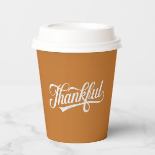 Gobelets En Papier Cadeau de remerciement vintage de Thanksgiving d'a
