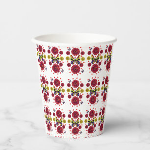Gobelets En Papier Cadeau Floral Papillon Printanier Personnalisé