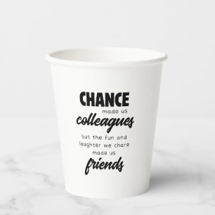 Gobelets En Papier Cadeaux de départ d'une collègue pour les femmes
