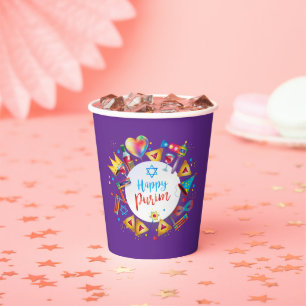 Gobelets En Papier Cadeaux de panier de Pourim, Décoration, Ornements