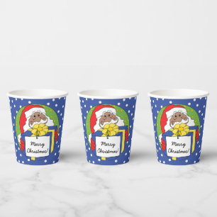Gobelets en papier "Cadeaux du Père Noël" 250 ml