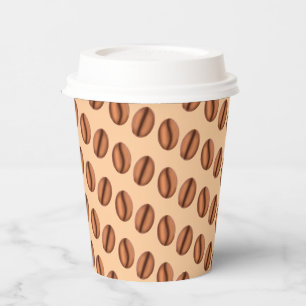 Gobelets En Papier Café Caféine Haricots