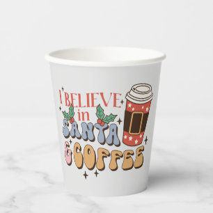 Gobelets En Papier Café de Noël   Père Noël et café