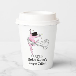 Gobelets En Papier “Café : les câbles de démarrage de mère nature !”