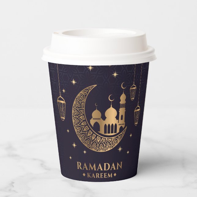 Gobelets En Papier Café Ramadan Kareem (Verso)
