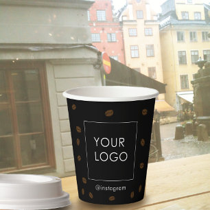 Gobelets En Papier Café to Go Café Boutique Kafeteria Business Logo