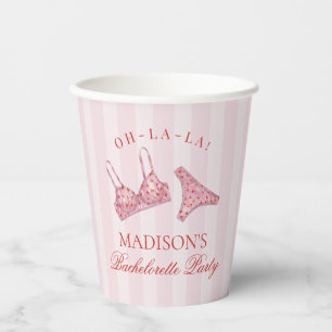 Gobelets En Papier Caleçon de Fête de Fiançailles en lingerie à coeur