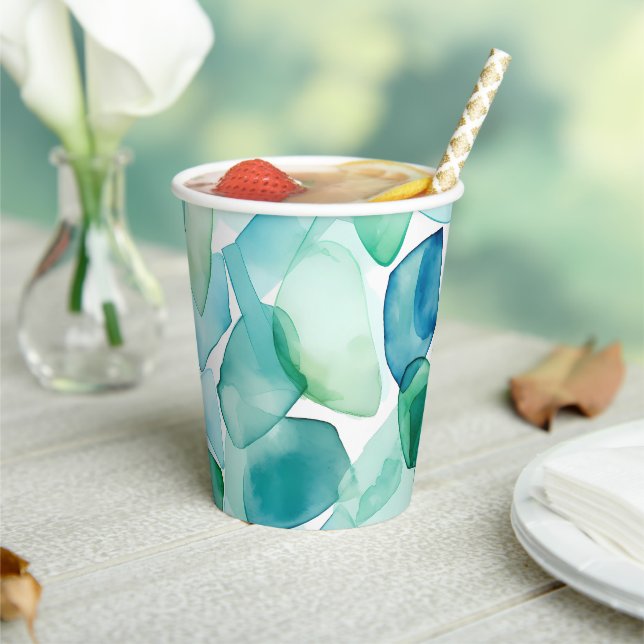 Gobelets En Papier Calme Côtiers (Insitu)