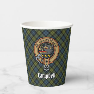 Gobelets En Papier CampBell Crest sur les tasses de papier tatan