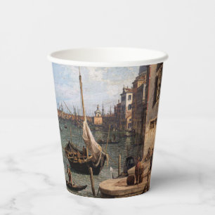 Gobelets En Papier Canaletto Vue sur le Grand Canal