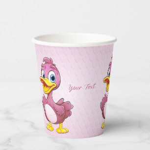 Gobelets En Papier Canards roses tasse de papier
