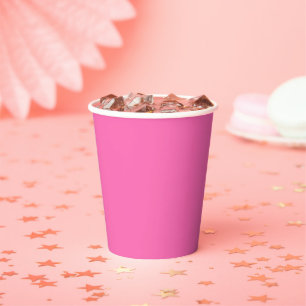 Gobelets En Papier Candy Pink 8 oz Paper Cup without Lid for Events