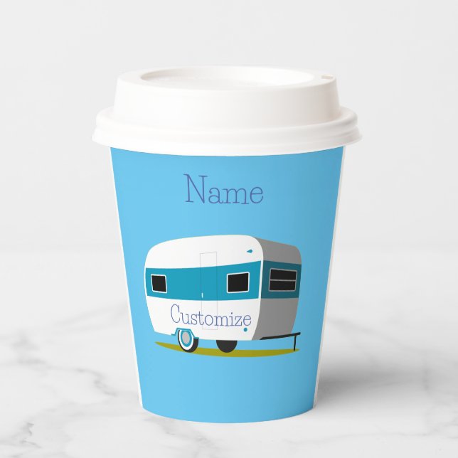 Gobelets En Papier Caravan Camper RV Thunder_Cove (Recto)