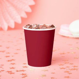 Gobelets En Papier Carmine (couleur unie)