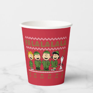 Gobelets En Papier Caroling Christmas Sweater Graphic