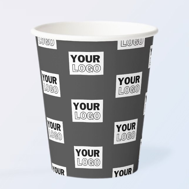 Gobelets En Papier Carrelage de votre logo de conception d'image ou d (Créateur téléchargé)