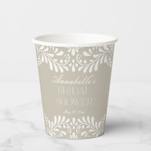 Gobelets En Papier Carrelage Talavera beige Fête espagnole Shower de