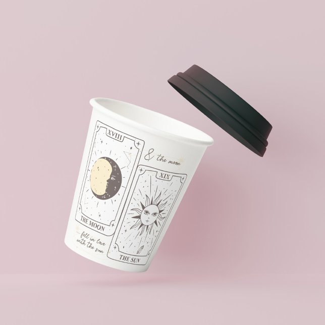 Gobelets En Papier Cartes Tarot | FÊTE DES MARIÉES | MARIAGE | Aimant (Créateur téléchargé)