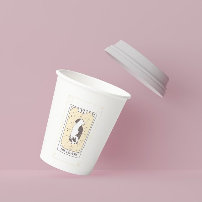 Gobelets En Papier Cartes Tarot | FÊTE DES MARIÉES | MARIAGE | Neutre (Créateur téléchargé)