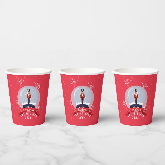 Gobelets En Papier Casse-noisette de Noël Joyeux Noël (Multi)