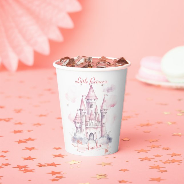 Gobelets En Papier Castle Kingdom Princess 1er anniversaire (Insitu)