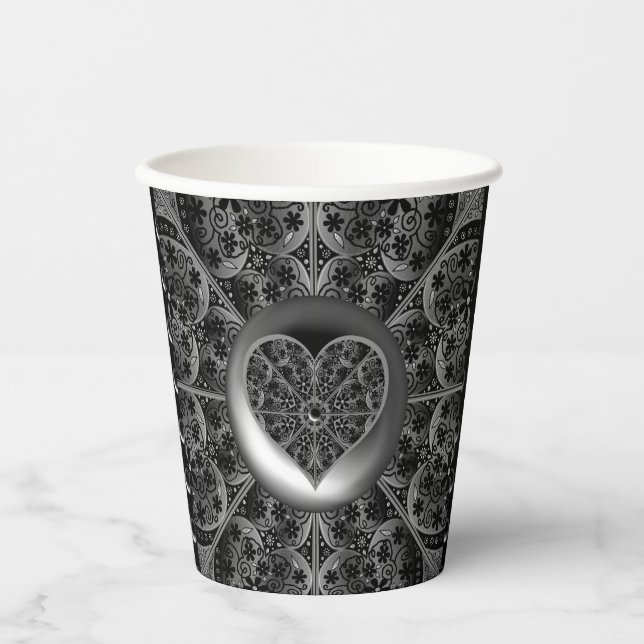 Gobelets En Papier Céramique noir (Recto)