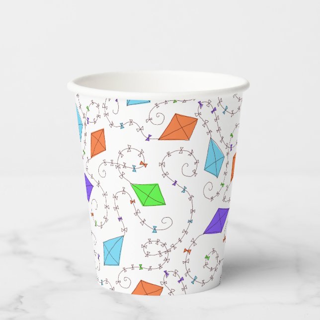 Gobelets En Papier Cerfs-volants Tasse en papier (Recto)