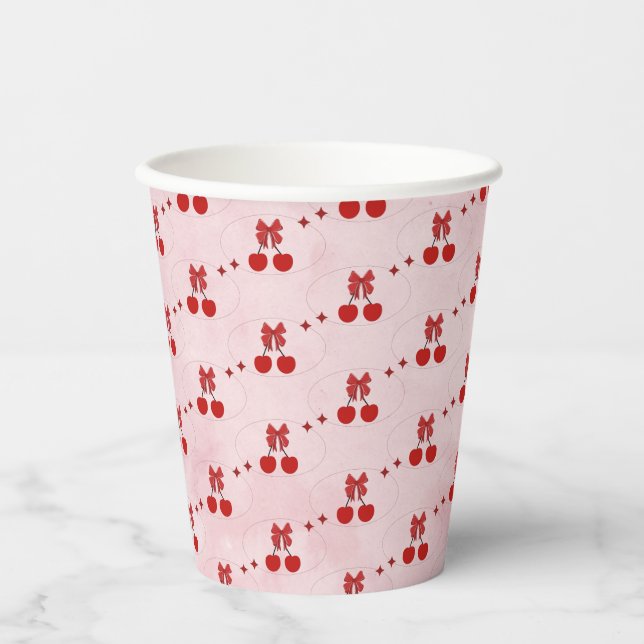 Gobelets en papier cerise (Recto)