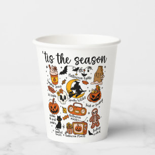 Gobelets En Papier 'C'est la saison Halloween Doodles
