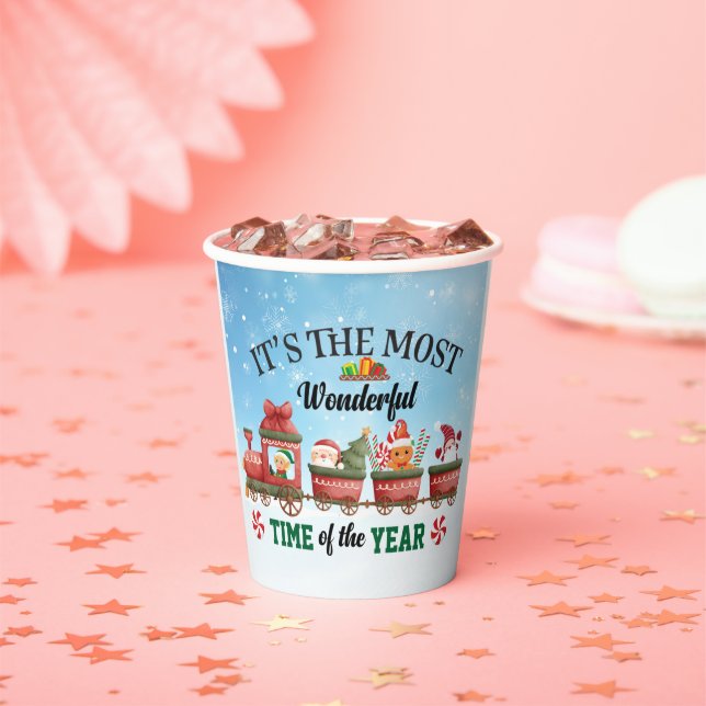 Gobelets En Papier C'est le moment le plus merveilleux de l'année (Insitu)