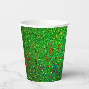 Gobelets En Papier Champ de pavot Gustav Klimt