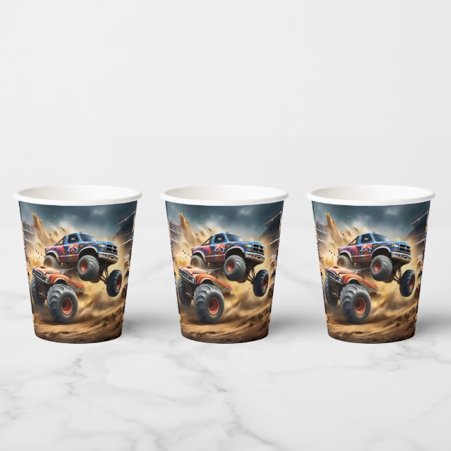 Gobelets En Papier Chaos on Wheels : Monster Truck Smash Derby,
