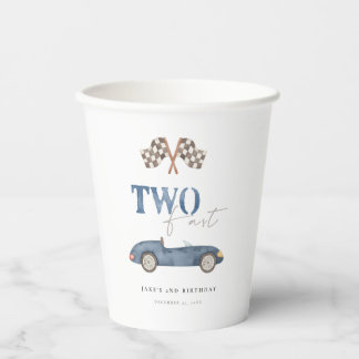 Gobelets En Papier Charmant Blue Race Car