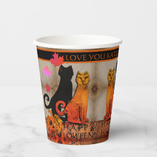 Gobelets En Papier Chat Halloween Kitty