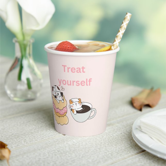 Gobelets En Papier Chats gourmets (Insitu)