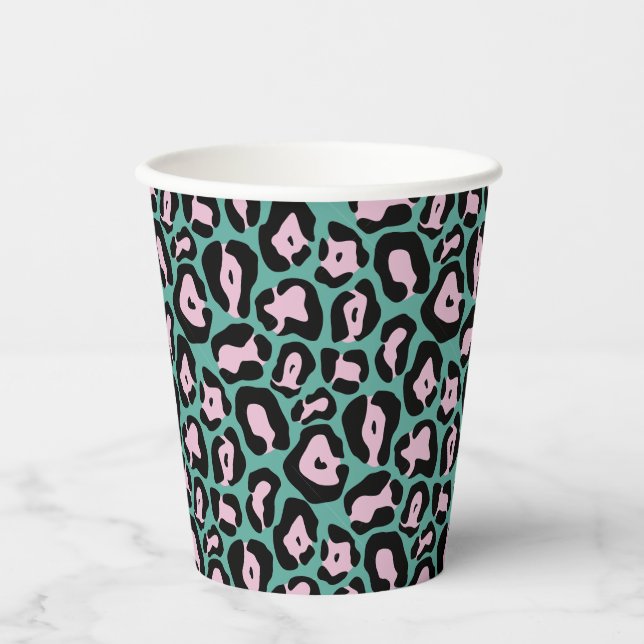 Gobelets En Papier Cheetah Animal Party Print Paper Cup (Recto)