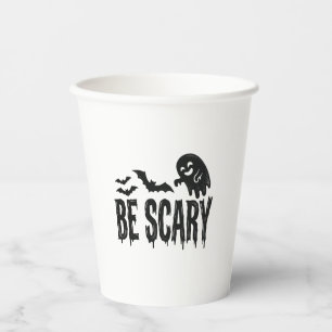 Gobelets En Papier Chemise Halloween Chauve-Souris Fantôme Vintage Ef