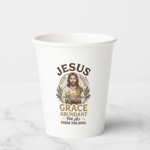 Gobelets En Papier Chemise Vintage Jésus Bowling Graphique Chrétien_1