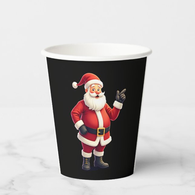 Gobelets En Papier Chemises de Noël pour garçons Enfants Dabbing Père (Recto)