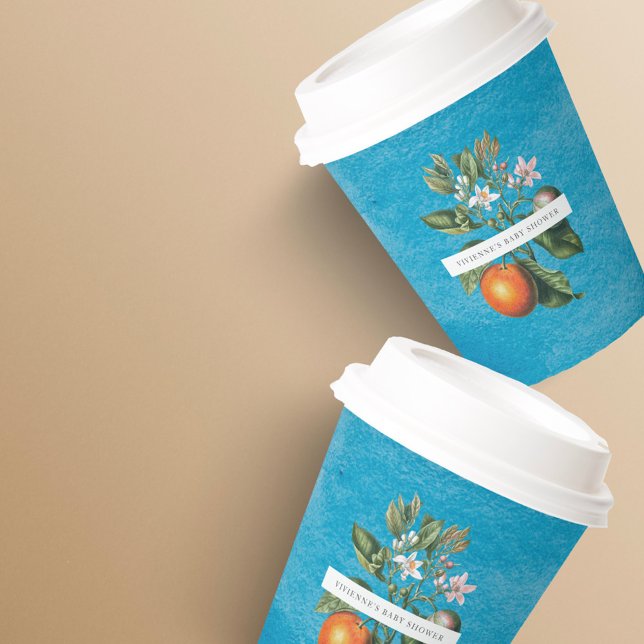 Gobelets En Papier Chic Baby in Bloom Baby Shower |Arch (Créateur téléchargé)