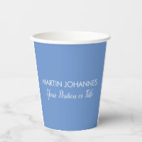 Chic élégant sobre élégant minimaliste bleu élégan