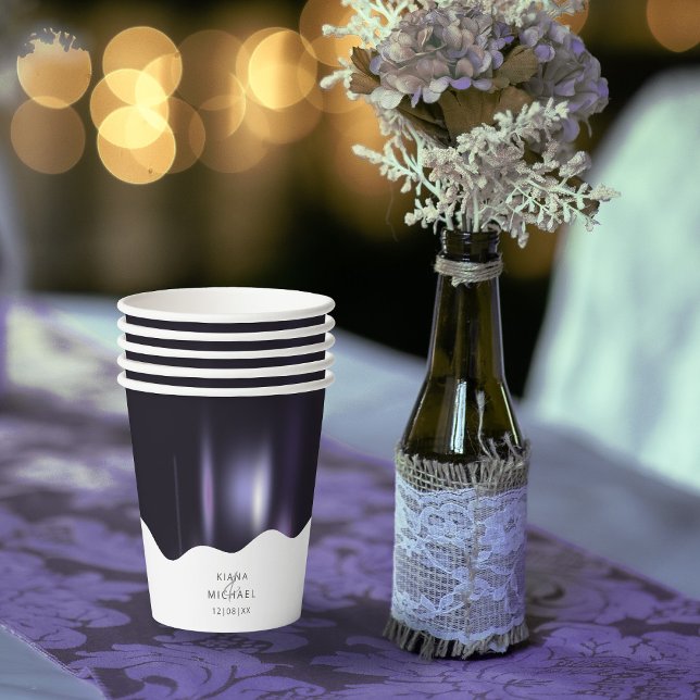 Gobelets En Papier Chic Mariage Blackberry ID695 (Créateur téléchargé)