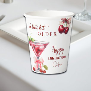 Gobelets En Papier Chic Un Tout Petit Peu Plus Vieille Martini Cerise