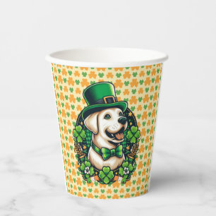 Gobelets En Papier Chien mignon de la Saint Patrick