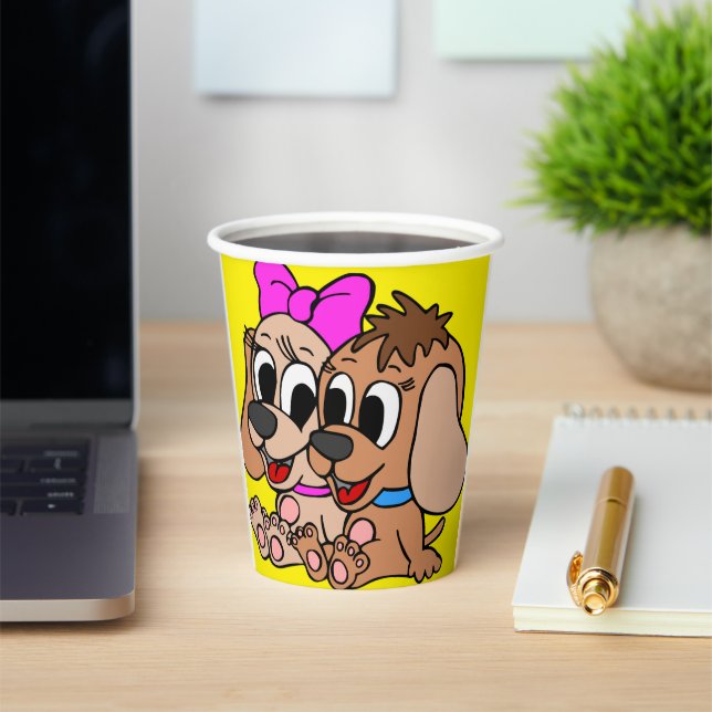 Gobelets En Papier Chiens d'art (Insitu)