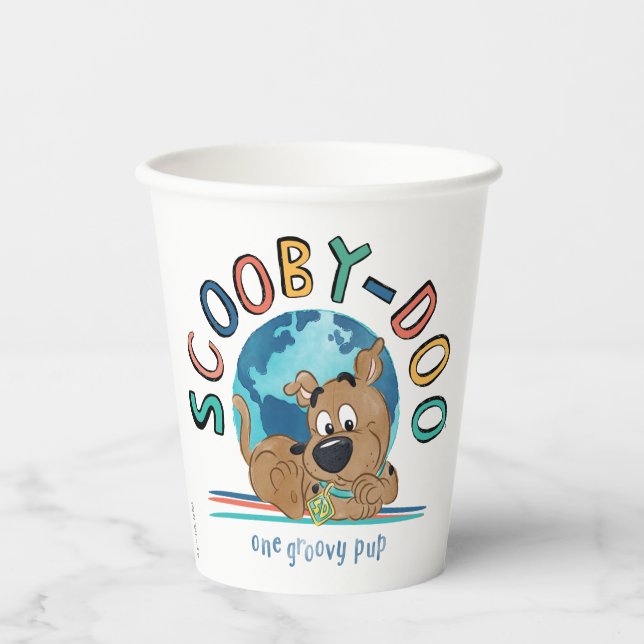 Gobelets En Papier Chiot Scooby-Doo "One Super Pup" (Recto)