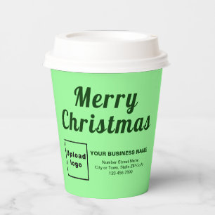Gobelets En Papier Christmas Business Light Green Paper Cup